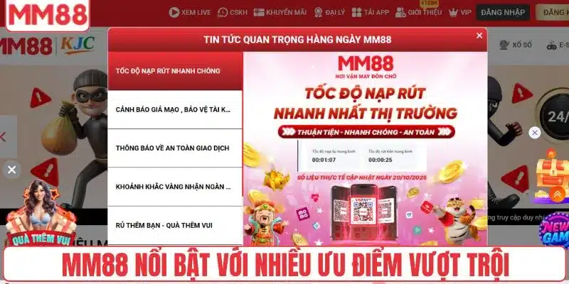 Giới Thiệu 3 MM88 nổi bật với nhiều ưu điểm vượt trội
