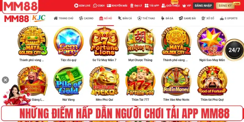 Tải App 4 Những điểm hấp dẫn người chơi tải app MM88